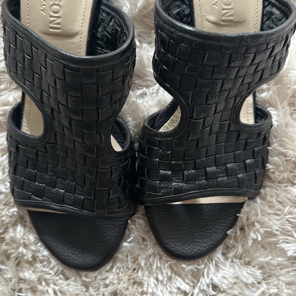 Napoleoni black heeled sandals - Picture 5 of 7